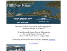 Tablet Screenshot of littlebaymarine.com